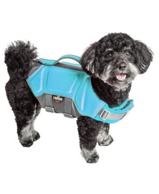 Dog Helios 'Namastail' Lightweight 4-Way Stretch Breathable Full Bodied Performance Yoga Dog Hoodie Tracksuit - Blue - Medium