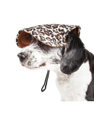 'Cheetah Bonita' Cheetah Patterned UV Protectant Adjustable Dog Hat Cap