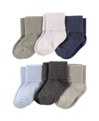 Basic Cuff Socks, 6-Pack,0-24 Months