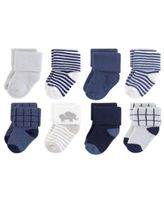 Organic Cotton Terry Socks, 8-Pack, 0-12 Months