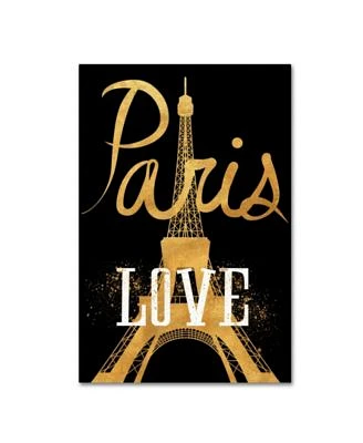 Lisa Powell Braun 'Paris Love' Canvas Art - 19" x 12" x 2"