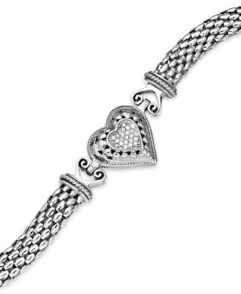 mesh heart bracelet