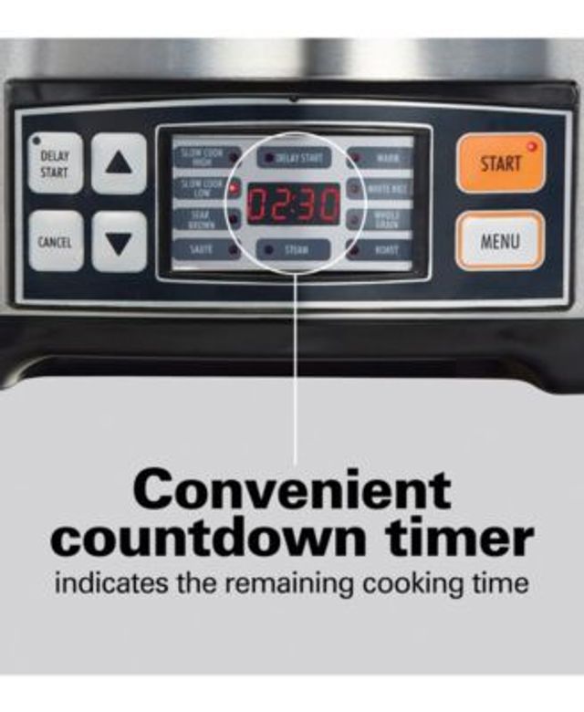 Hamilton Beach 8-Qt. Programmable Countdown Slow Cooker - Macy's