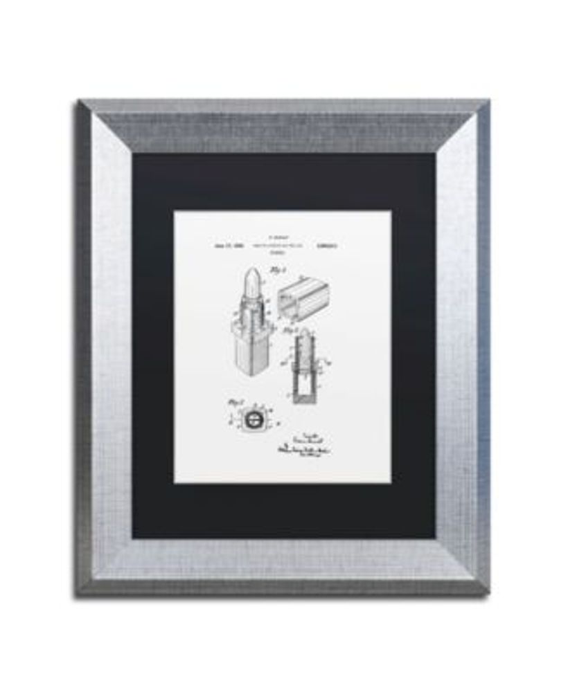 Trademark Global Claire Doherty 'Chanel Lipstick Case Patent White' Matted  Framed Art - 11