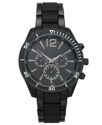 Men's Matte Black Bracelet Watch 48mm, Created for Macy's