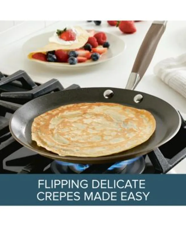 Anolon Advanced Home Hard Anodized Nonstick Crepe Pan, 9.5 Inch