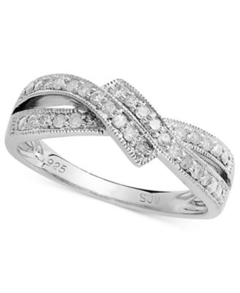 Diamond Band Ring Macys Sterling Silver Rings Macys Silver Rings 2025
