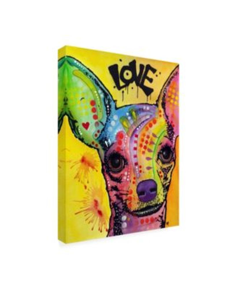 Dean Russo Chihuahua Drip Love Canvas Art