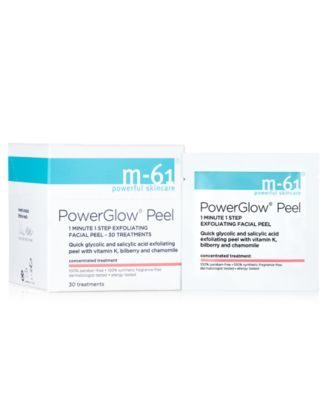 PowerGlow Peel 1 Minute 1-Step Exfoliating Facial Peel – 30 Treatments