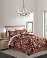 Odyssey Scroll/Stripe Reversible 8 Pc. Comforter Sets, Created for Macy's