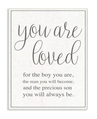 You Are Loved Wall Plaque Art, 10" x 15"