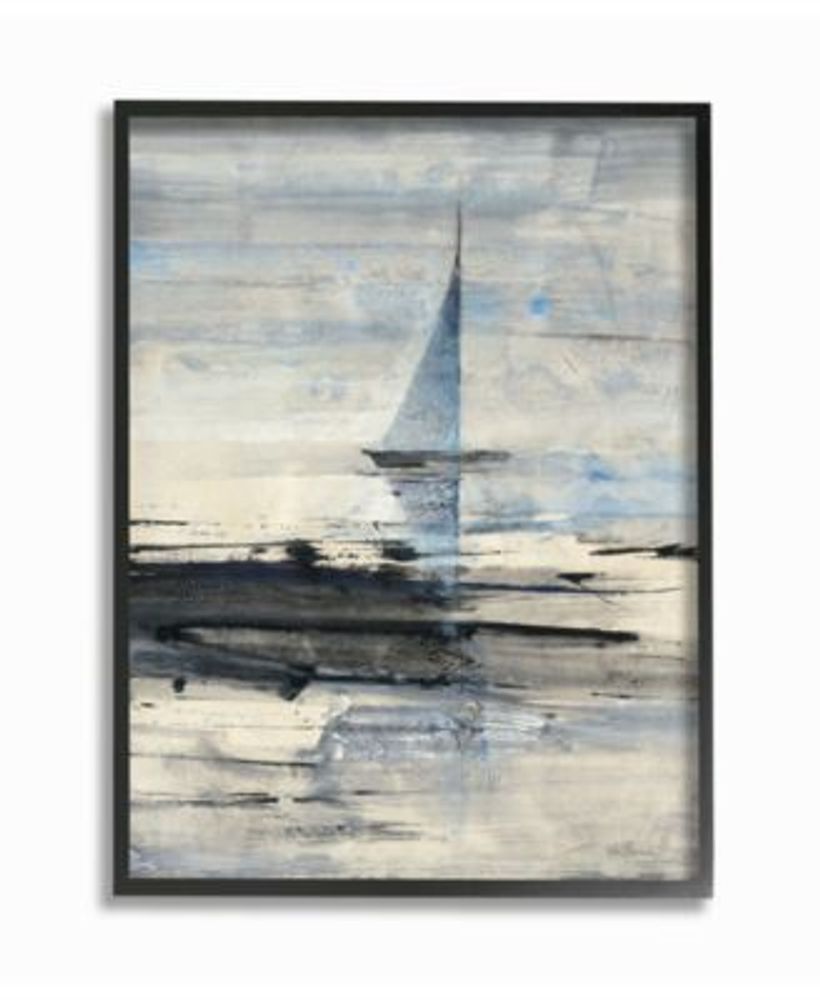 Stupell Industries Abstract Sailing Framed Giclee Art, 16/