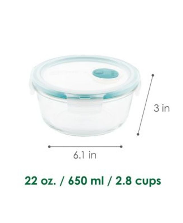 Lock N Lock Purely Better Vented Glass 22-Oz. Food Storage Container