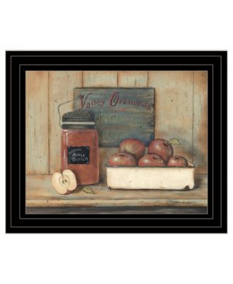 Trendy Decor 4U Apple Butter by Pam Britton, Ready to hang Framed Print, Black Frame, 17" x 14"