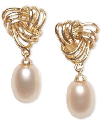 Giani Bernini Love Knot Drop Earrings