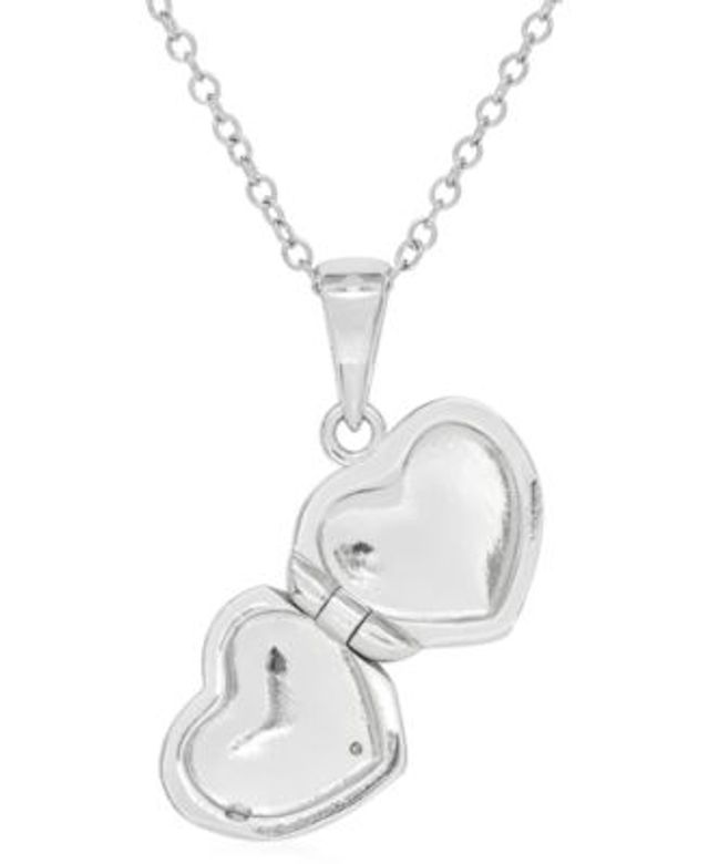 Macy's Embossed Four-Picture Oval Locket in Sterling Silver - Macy's