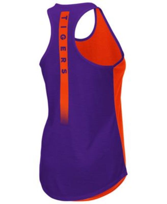 Women's Orange Detroit Tigers Open Back Twist Tie Tank Top