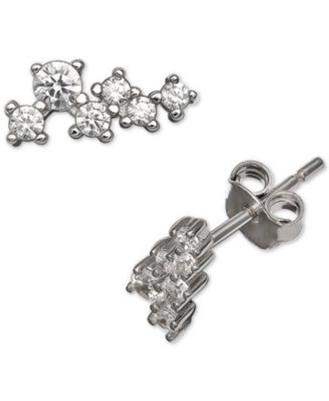 Giani Bernini Cubic Zirconia Cluster Drop Earrings, Created For