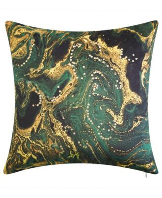 Malachite Crystal Decorative Pillow