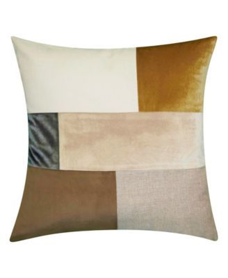 Canaby Colorblock Velvet Decorative Pillow