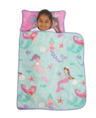 Mermaid Nap Mat with Pillow and Blanket