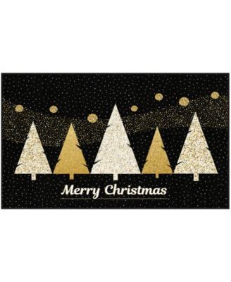 Merry Polkadot Trees Accent Rug, 24" x 40"