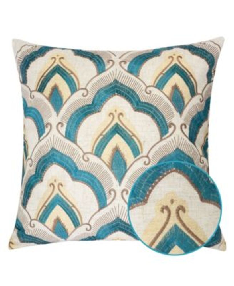 Amy Embroidery Square Decorative Throw Pillow