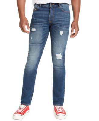 Men's Slim-Fit Distressed Jeans
