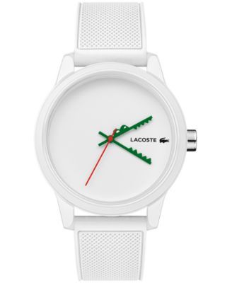 Men's 12.12 Swiss White Silicone Strap Watch 42mm