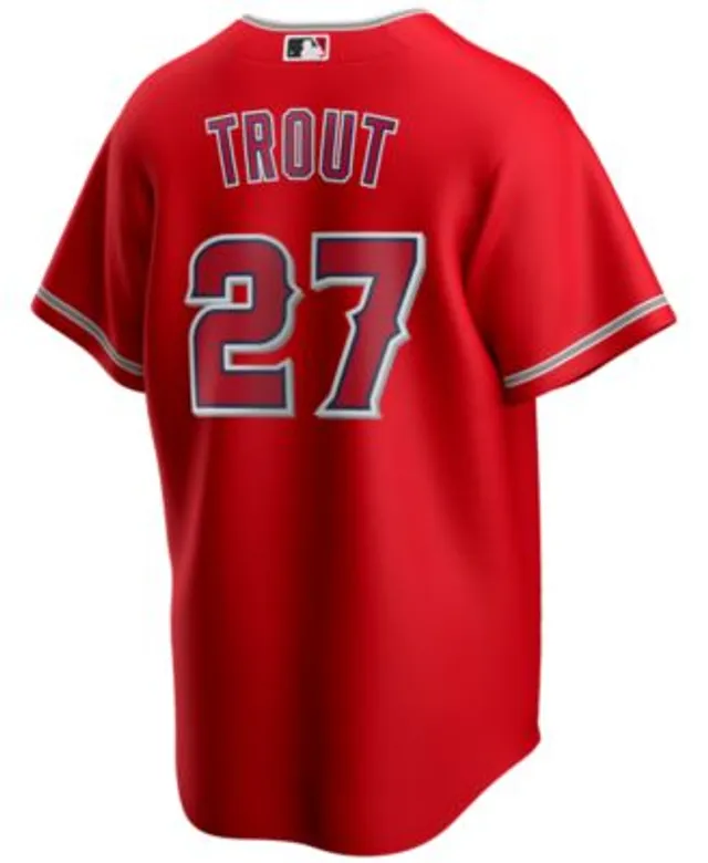 Youth Los Angeles Angels Mike Trout Nike Cream 2022 City Connect Replica  Player Jersey