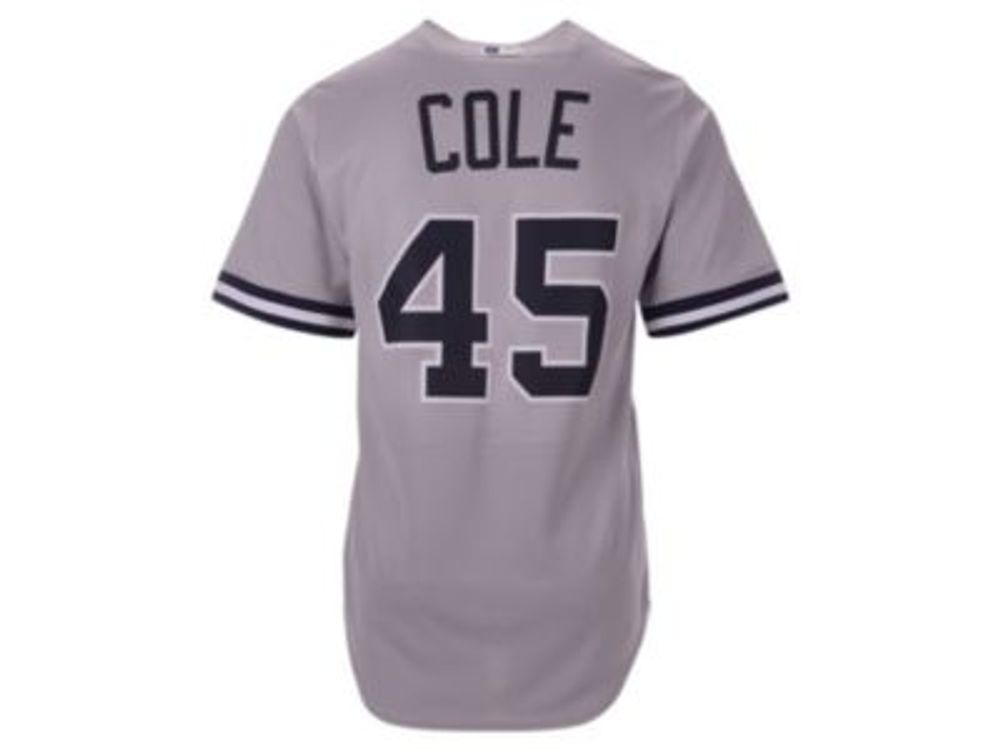Men's Nike Gerrit Cole Gray New York Yankees Road Replica Player Name Jersey