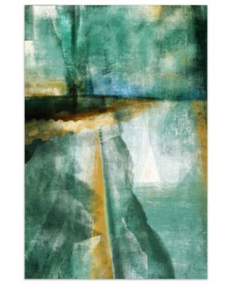 Ireland I Frameless Free Floating Tempered Art Glass Abstract Wall Art Wall Art by EAD Art Coop, 48" x 32" x 0.2"