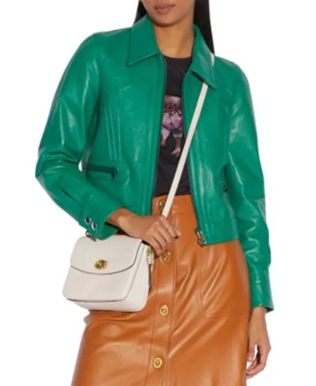 COACH Polly Polished Pebble Leather Small Crossbody - Macy's