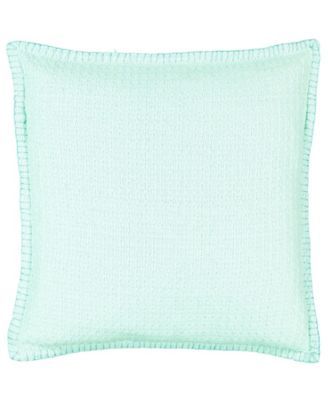 Diamond Texture Lumbar Pillow with Whipstitch, 20" x