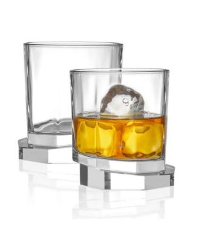 Hotel Collection Highball Glasses with Gray Accent, Set of 4, Created for Macy&s - Gray