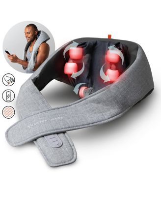 Realtouch Shiatsu Massager, Warming Heat Soothes Sore Muscles, Nodes Feel Like Real Hands, Wireless & Rechargeable