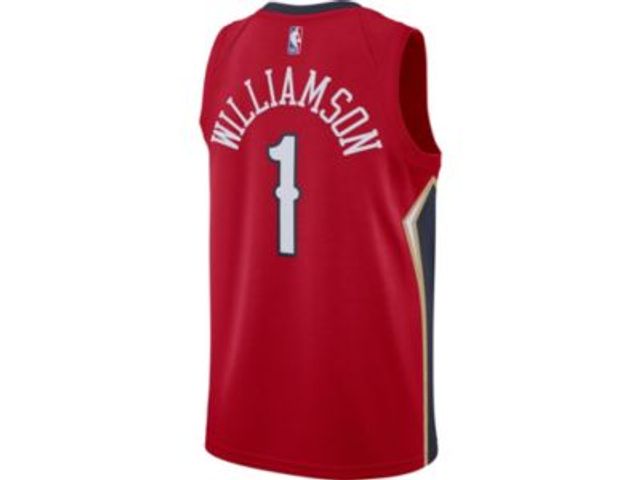 Unisex Jordan Brand Zion Williamson Red New Orleans Pelicans Swingman Jersey - Statement Edition Size: Small