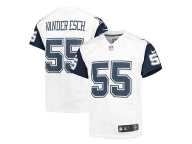 Men's Nike Leighton Vander Esch White Dallas Cowboys 60th Anniversary  Limited Jersey