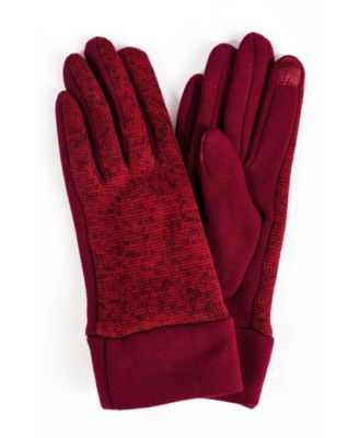 Women's Marled Knit Jersey Touchscreen Glove
