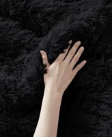 Malea Pieces Shaggy Long Faux Fur Comforter Set