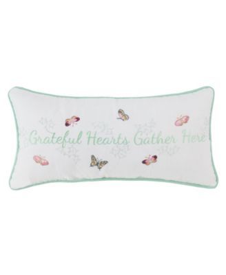 Grateful Hearts 10" x 20" Decorative Pillow