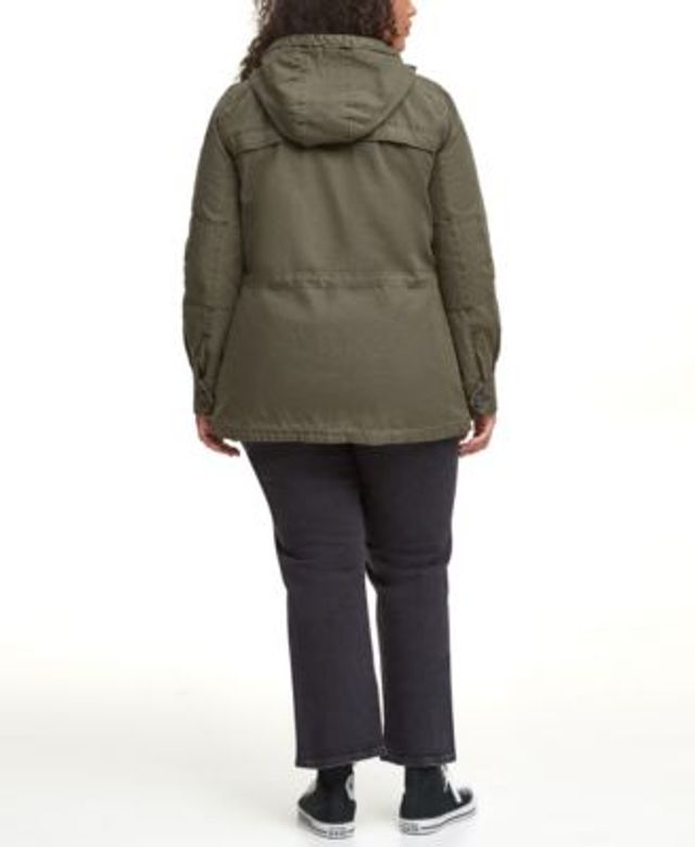 Donker worden Wiskundige Rijke man Levi's Trendy Plus Cotton Hood Utility Jacket | Montebello Town Center