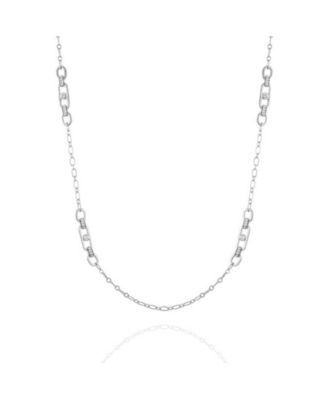 Women's Link and Crystal Necklace