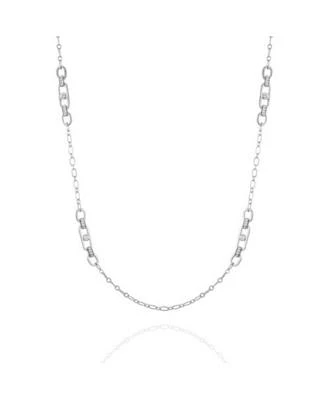 Women's Link and Crystal Necklace