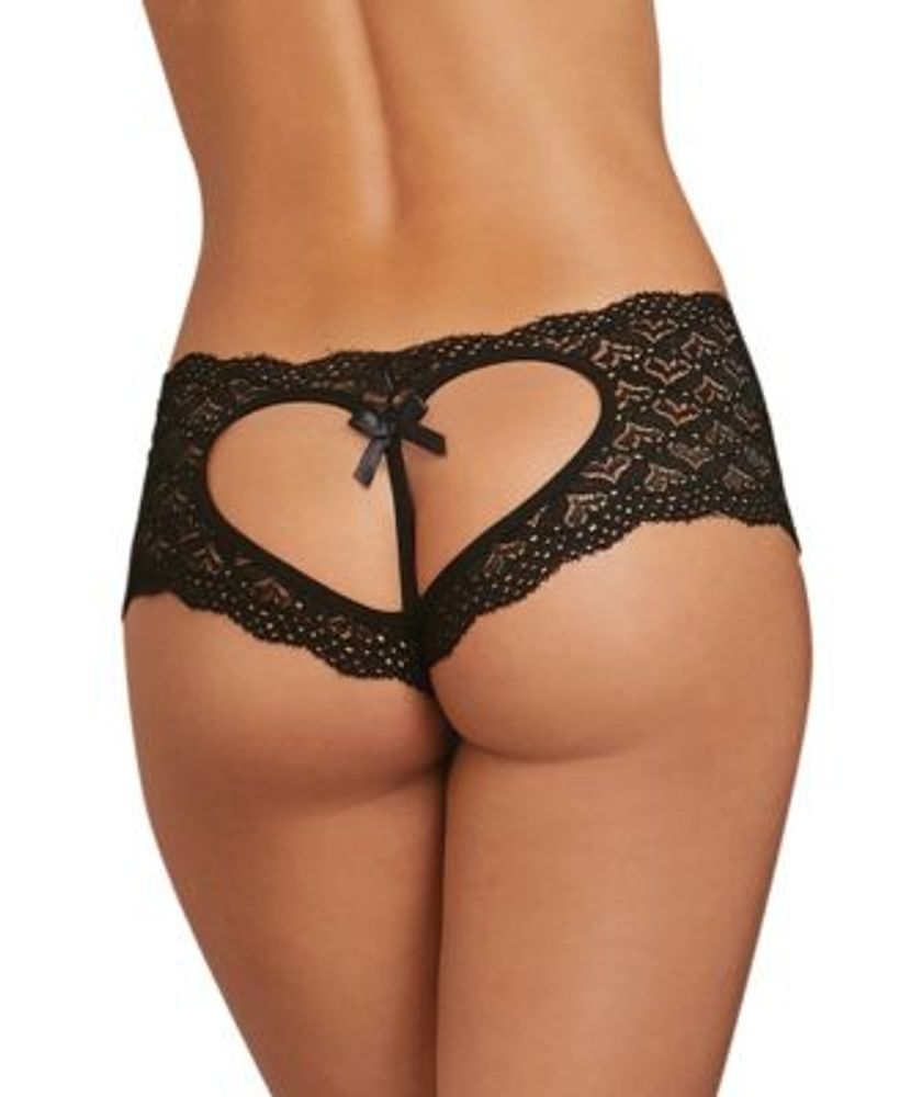 Women's Lace Lingerie Panty with Heart Cutout Back