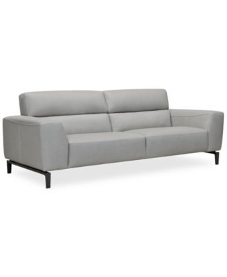 Paxten 90" Leather Sofa, Created for Macy's