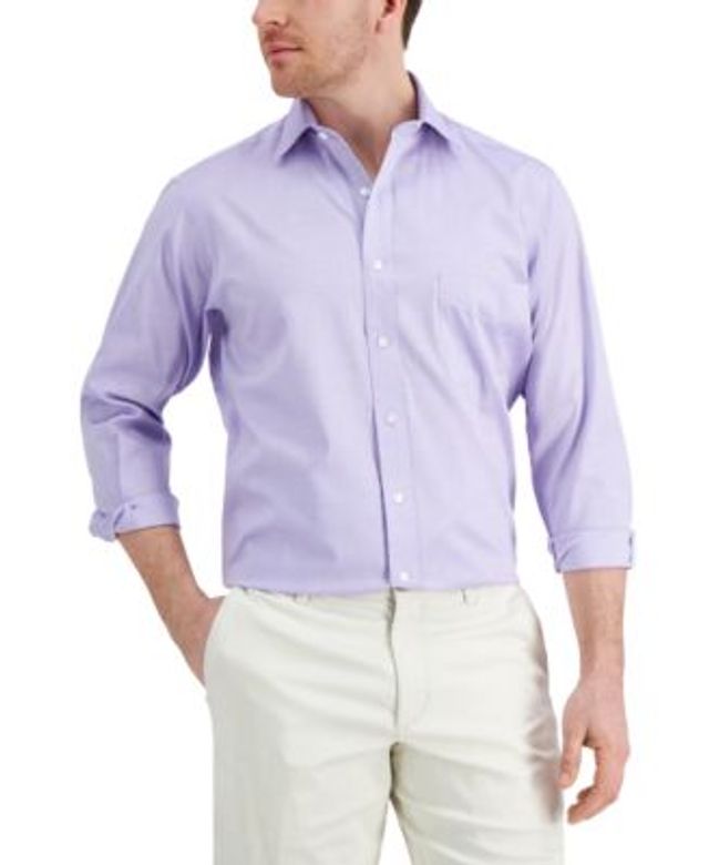 Button-Down Collar Non-Iron Stretch Oxford Shirt - Lavender Purple |  Charles Tyrwhitt