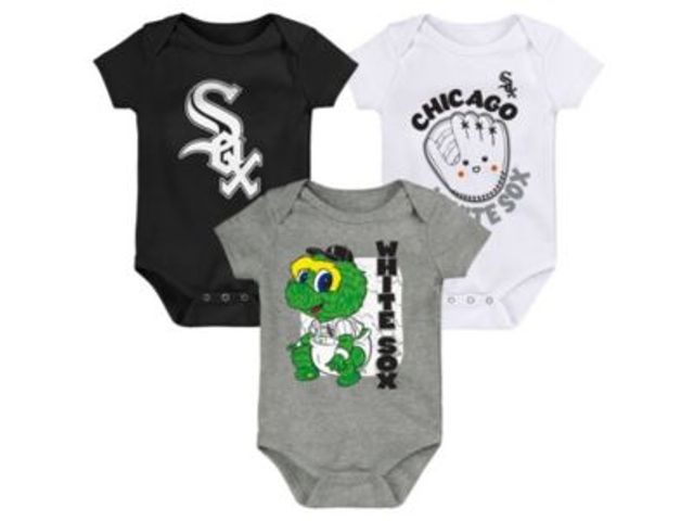 Newborn & Infant Black Chicago White Sox Running Home Bodysuit