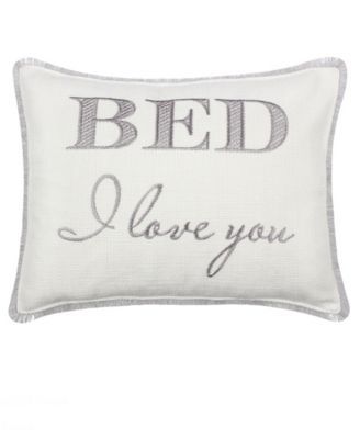 Home Fallon Bed I Love You Decorative Pillow, 14" x 18"