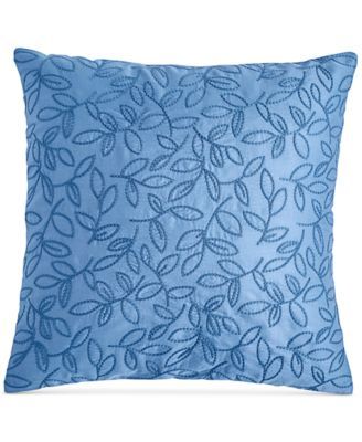 Corded Leaves Decorative Pillow, 18" x 18", Created for Macy's	